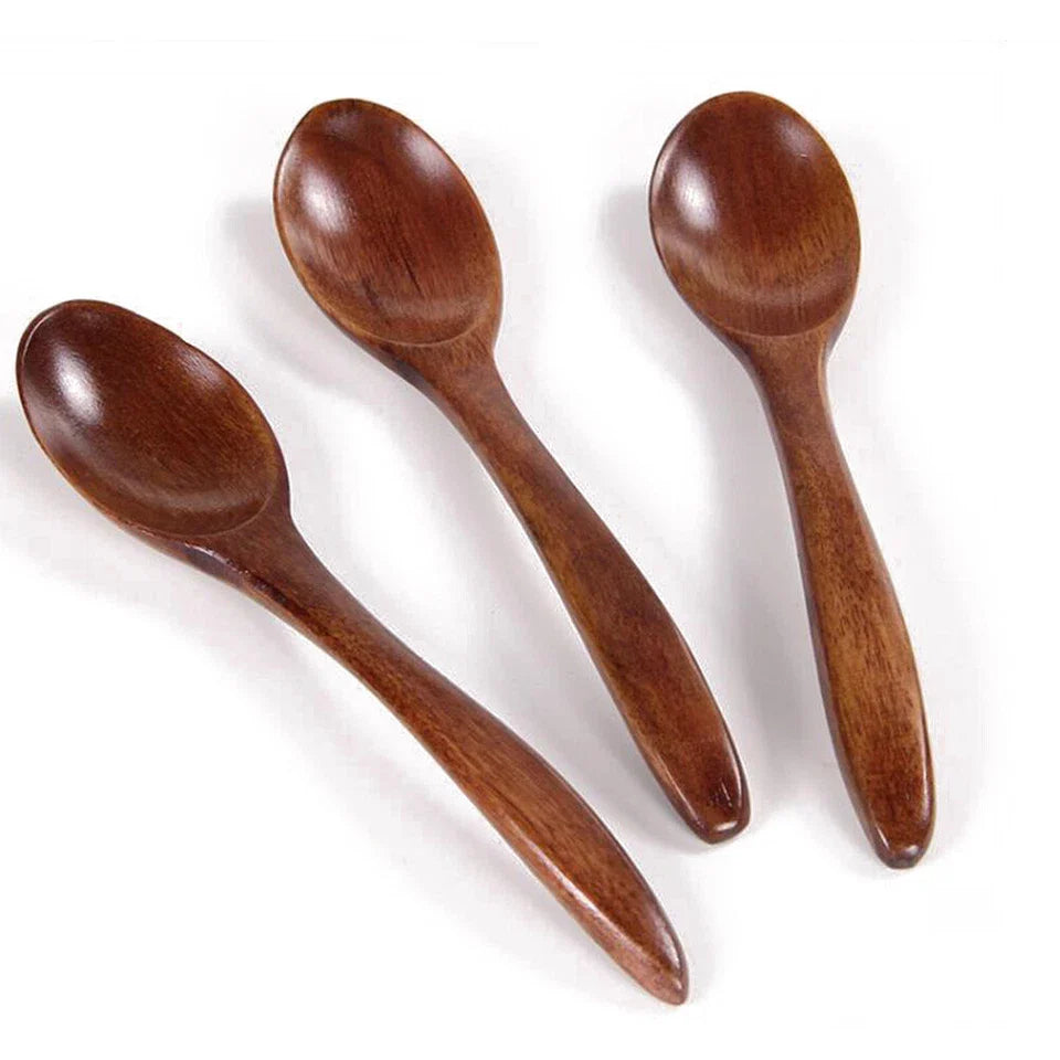 Wood Spoon Bamboo Kitchen Utensil Cooking Utensil Tool Soup Teaspoon Catering