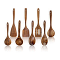 8 PCS Teak Wooden Kitchen Utensils Set for Cooking Non-Stick Spatula Spoons