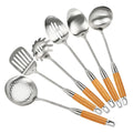 304 Stainless Steel Kitchen Utensils Set 6 Pcs Cooking Utensils Tools with Ladle