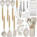 Kitchen Cooking Utensils Set,29 Pcs Non-Stick Silicone Cooking Kitchen Utensils